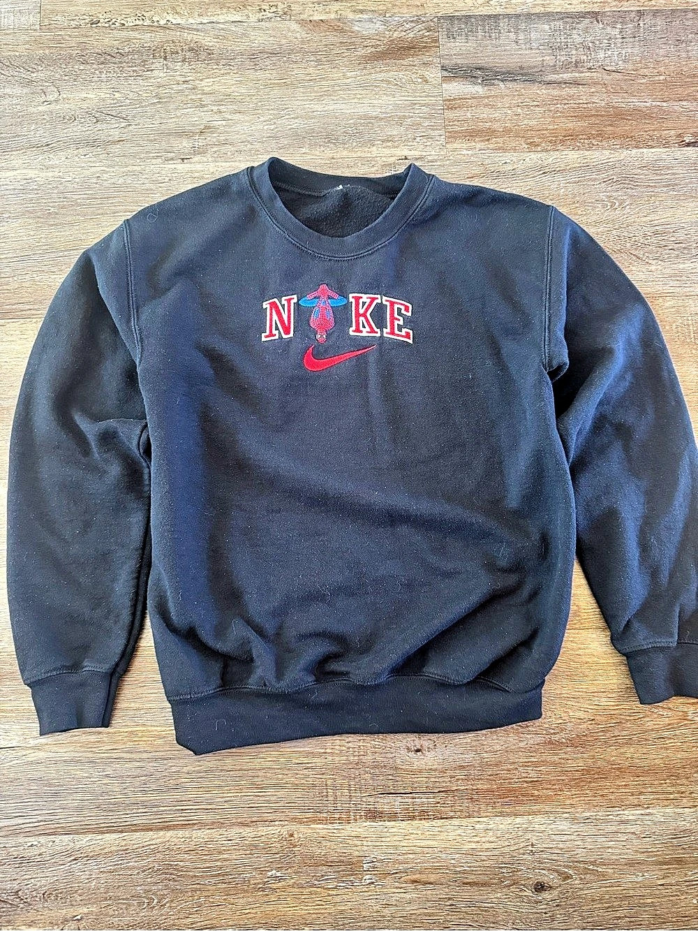 Spiderman Nike Logo Black Sweatshirt